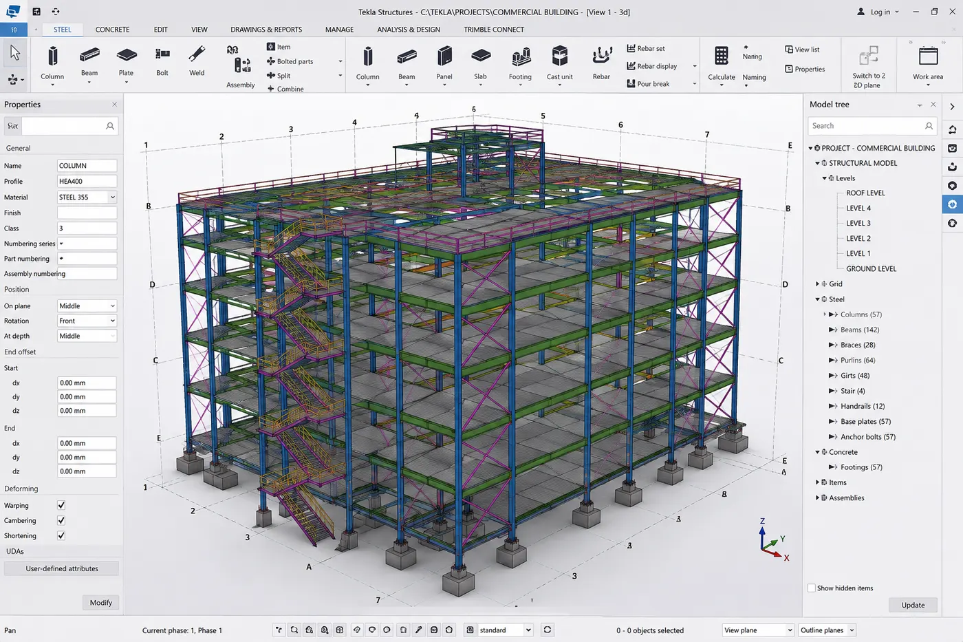 BIM model · Structure 1